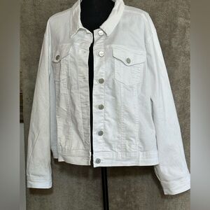 Jones New York White Jean Jacket